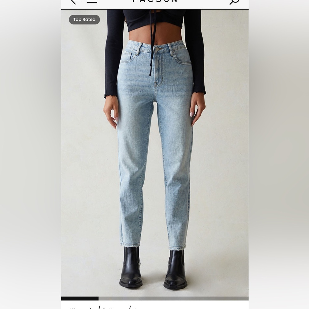 Pacsun high rise curve straight jeans